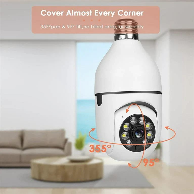 CAM360™ : Caméra Ampoule 4K 360°, SECURISER CE QUI COMPTE DES AUJOURD'HUI