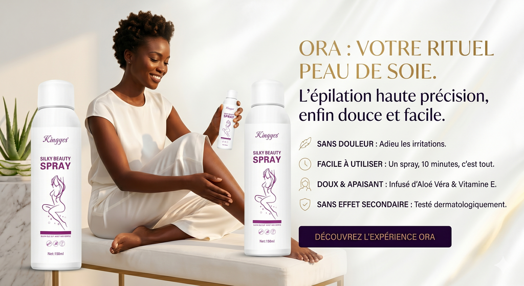 ORA SPRAY™ : Le Spray épilatoire qui épile en 1 seul mouvement. Ultra Doux, Simple et Naturel ( A base d'AloeVera ) CI