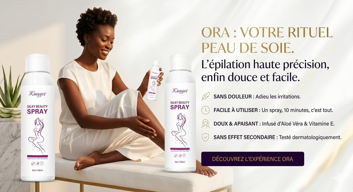 ORA SPRAY™ : Le Spray épilatoire qui épile en 1 seul mouvement. Ultra Doux, Simple et Naturel ( A base d'AloeVera ) CI