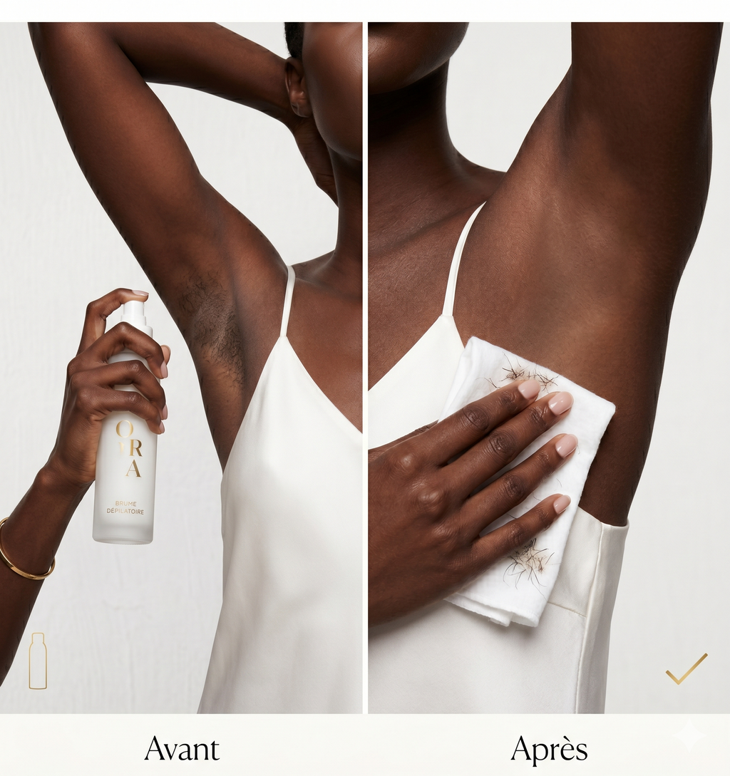 ORA SPRAY™ : Le Spray épilatoire qui épile en 1 seul mouvement. Ultra Doux, Simple et Naturel ( A base d'AloeVera )