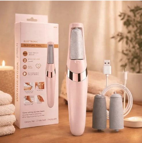 LIMEPLUS™ : La lime à pied électrique ultra doux, rechargeable et facile d'utilisation. Avec ça plus de talon calleux