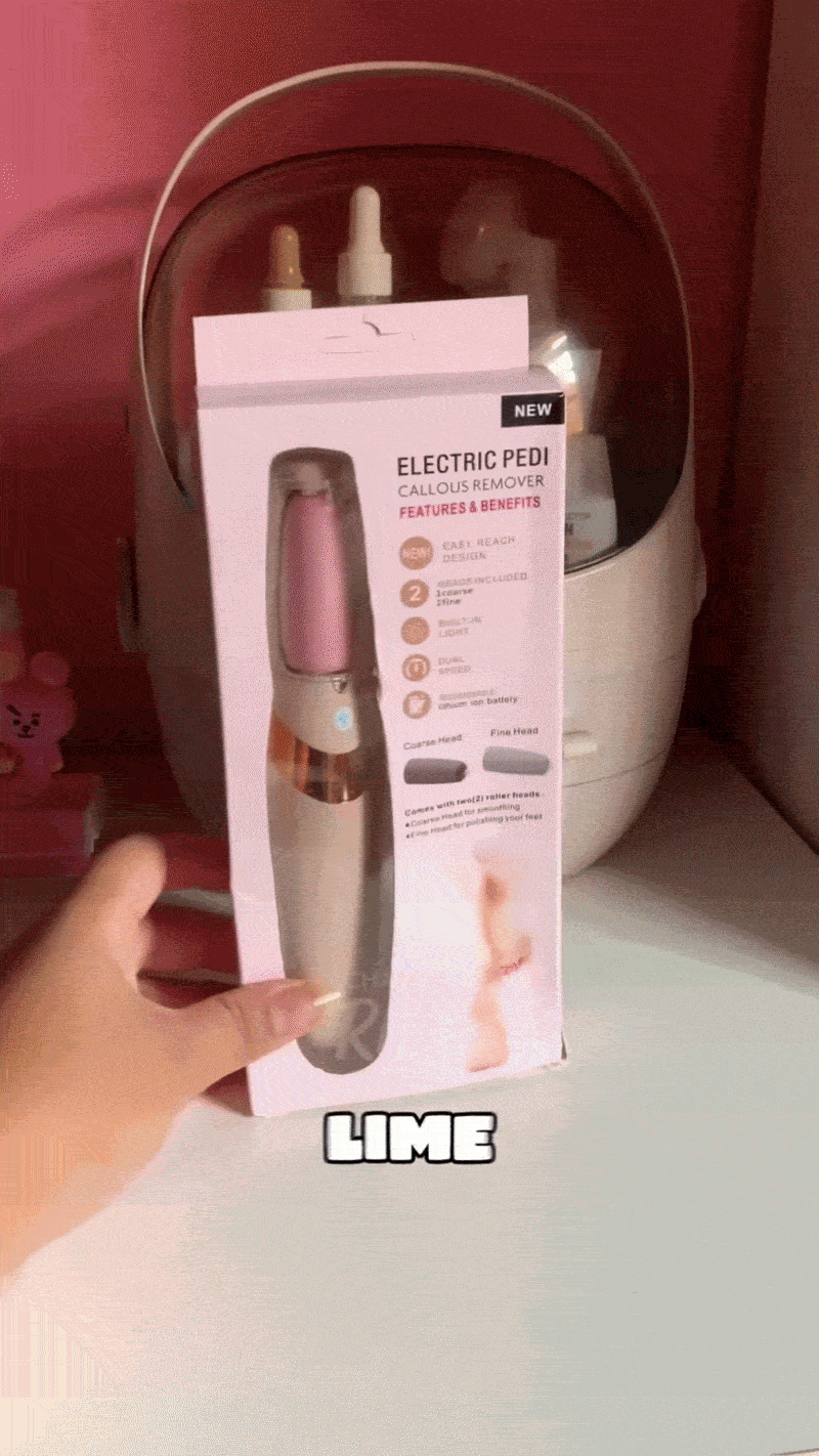 LIMEPLUS™ : La lime à pied électrique ultra doux, rechargeable et facile d'utilisation. Avec ça plus de talon calleux