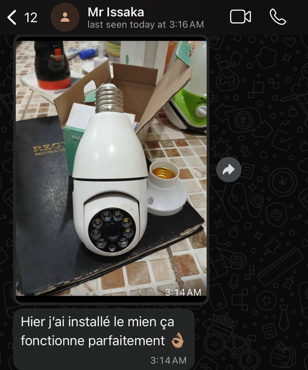 CAM360™ : Caméra Ampoule 4K 360°, SECURISER CE QUI COMPTE DES AUJOURD'HUI
