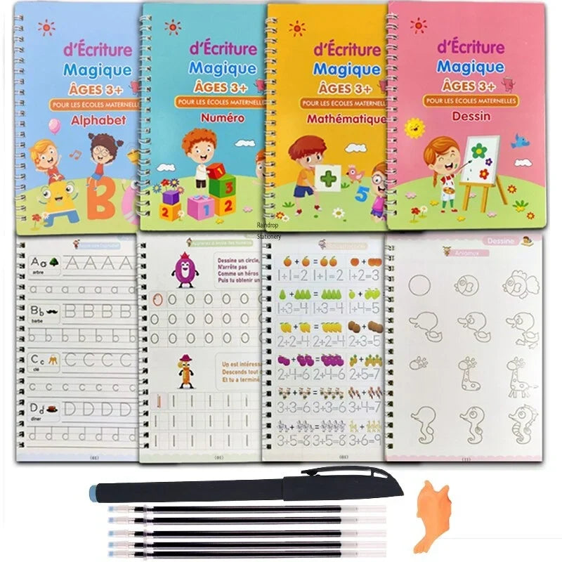 CAHIER MAGIC : AIDE VOTRE ENFANT A DEVENIR LE 1er DE LA CLASSE GRACE A CELA (AR/FR) NE